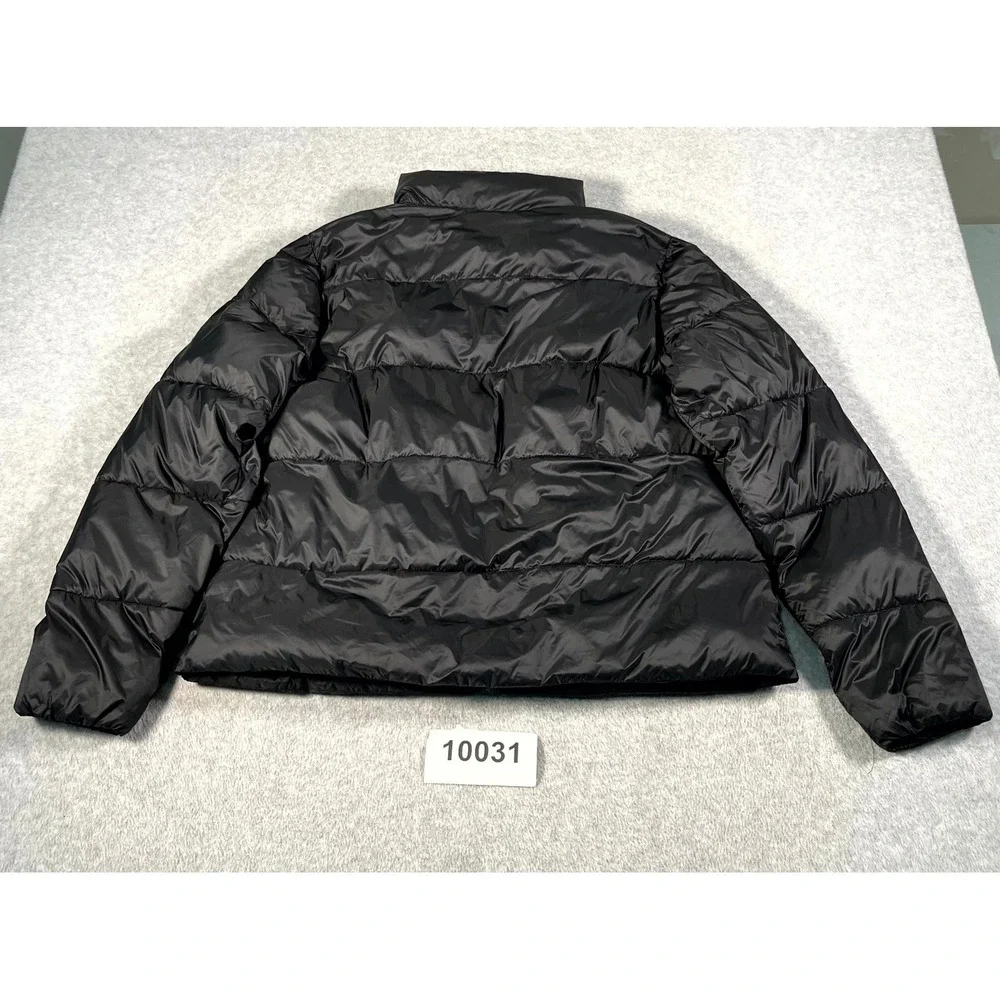 32 Degree Puffer Jacket Men's Large Black Pockets Insulated Waterproof Full Zip